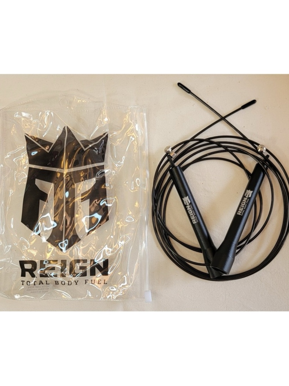 Reign Total Body Fuel Black Speed Adjustable Jump Rope